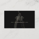 Gelbe Rasierhaare zum Anzuchten mobiler Friseursal Visitenkarte (Rückseite)