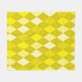 Gelbe Raute Fleecedecke (Vorderseite (Horizontal))