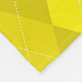 Gelbe Raute Fleecedecke (Ecke)