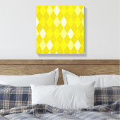 Gelbe Raute Leinwanddruck (Insitu (Schlafzimmer))