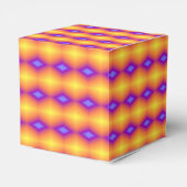 Gelbe Rautenblase Geschenkschachtel (Rückseite)
