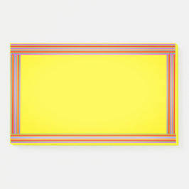 Gelbe Regenbogenborder Post-it Klebezettel
