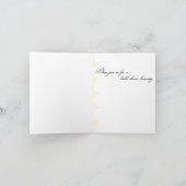 Gelbe Regenschirm-Brautparty-Einladung Einladung (Innenseite)