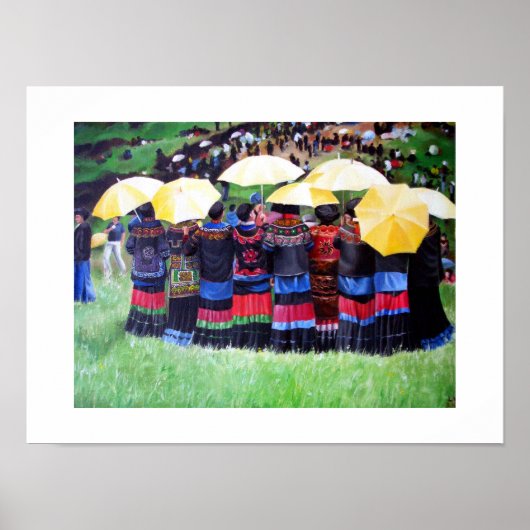 Gelbe Regenschirme (Schönheitsmittel) Poster (Vorne)