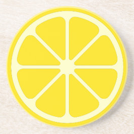 Gelbe Retro-Zitronendekor Gelbe Untersetzer