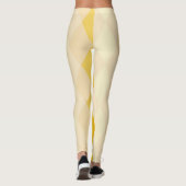 Gelbe Rhombus Leggings (Rückseite)