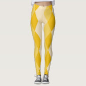 Gelbe Rhombus Leggings (Vorderseite)