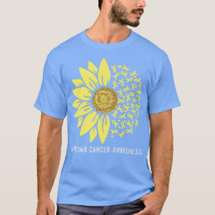 Gelbe Ribbon-Sonnenblume Sarcoma Krebs Bewusstsein T-Shirt