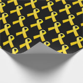 Gelbe Ribbons Geschenkpapier (Ecke)