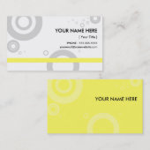 gelbe Ringe Visitenkarte (Vorne/Hinten)