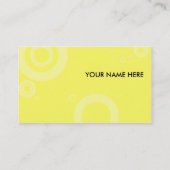 gelbe Ringe Visitenkarte (Rückseite)