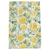 Gelbe Ringelblumen Hochzeitsdusche Mittlere Geschenktüte (Rückseite)