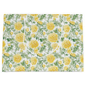 Gelbe Ringelblumen Hochzeitsshower Große Geschenktüte (Vorderseite)