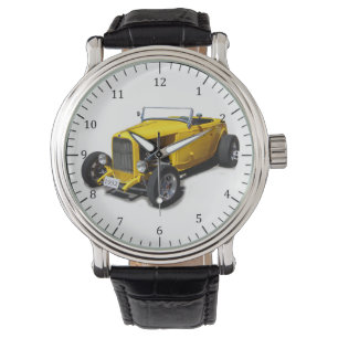 Gelbe Roadster-Uhr 1932 Armbanduhr