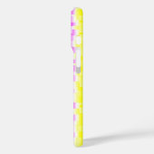 Gelbe Rosa Artdeco Regenbogen Streifen Case-Mate iPhone Hülle (Rückseite / Links)