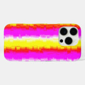 Gelbe Rosa Artdeco Regenbogen Streifen Case-Mate iPhone Hülle (Rückseite (Horizontal))