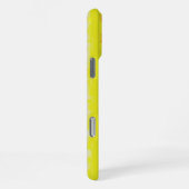 Gelbe Rosa Artdeco Regenbogen Streifen iPhone Hülle (Rechte Seite)