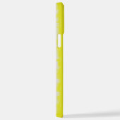 Gelbe Rosa Artdeco Regenbogen Streifen iPhone Hülle (Rechte Seite)