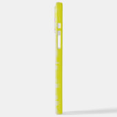 Gelbe Rosa Artdeco Regenbogen Streifen iPhone Hülle (Linke Seite)