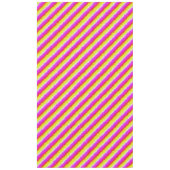 Gelbe Rosa Artdeco Regenbogen Streifen Tischdecke (Vorderseite)