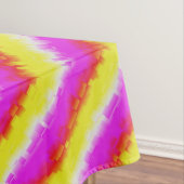 Gelbe Rosa Artdeco Regenbogen Streifen Tischdecke (Beispiel)
