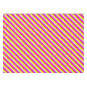 Gelbe Rosa Artdeco Regenbogen Streifen Tischdecke