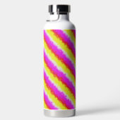 Gelbe Rosa Artdeco Regenbogen Streifen Trinkflasche (Rechts)