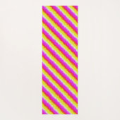 Gelbe Rosa Artdeco Regenbogen Streifen Yogamatte (Rückseite)