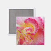 Gelbe rosa Blätter Magnet (Vorderseite/Rückseite)