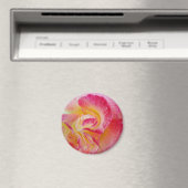 Gelbe rosa Blätter Magnet (In Situ (Geschirrspüler))