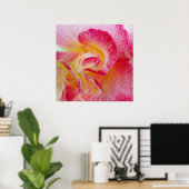 Gelbe rosa Blätter Poster (Heimbüro)