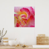 Gelbe rosa Blätter Poster (Küche)