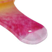 Gelbe rosa Blätter Schneidebrett (Ecke)