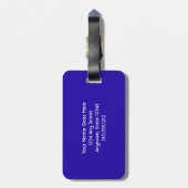 Gelbe rosa blaue Wolken Sonnenuntergang Foto Gepäckanhänger (Rückseite vertikal)