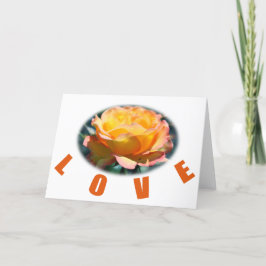 Gelbe Rosa Blume Foto Kunstschenk Liebe Feiertagskarte