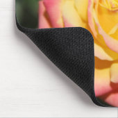 Gelbe Rosa Blume Mousepad (Ecke)