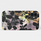 Gelbe rosa Blume Muster Blumengrafik Case-Mate iPhone Hülle (Rückseite (Horizontal))