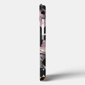 Gelbe rosa Blume Muster Blumengrafik Case-Mate iPhone Hülle (Rückseite / Links)