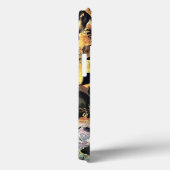 Gelbe rosa Blume Muster Blumengrafik Case-Mate iPhone Hülle (Rückseite / Rechts)