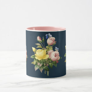 Gelbe Rosa Blume Rose Blumengarten Tasse