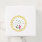 Gelbe Rosa Blumen Garten Whimsical Handbemalt Geschenkanhänger (Beispiel)