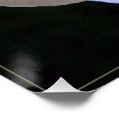 Gelbe Rosa Blütenblätter Poster (Ecke)