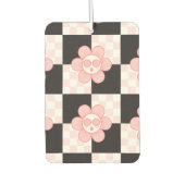 Gelbe rosa Daisy Autolufterfrischer (Vorderseite)