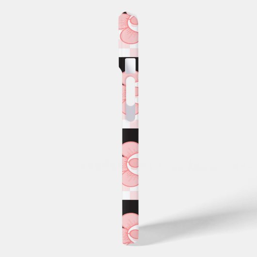 Gelbe rosa Daisy Case-Mate iPhone Hülle (Rückseite / Links)