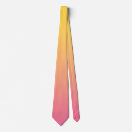 Gelbe Rosa Farbe Krawatte (Vorderseite)