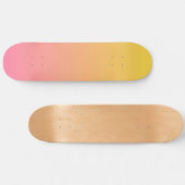 Gelbe Rosa Farbe Skateboard (Horizontal)
