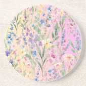 Gelbe Rosa Farbige Blumen Getränkeuntersetzer (Vorne)