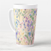 Gelbe Rosa Farbige Blumen Milchtasse (Linke Ecke)