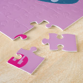 Gelbe Rosa Kiche Ostereier Personalisiert NAME Puzzle (Seite)