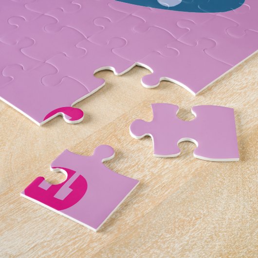 Gelbe Rosa Kiche Ostereier Personalisiert NAME Puzzle (Seite)